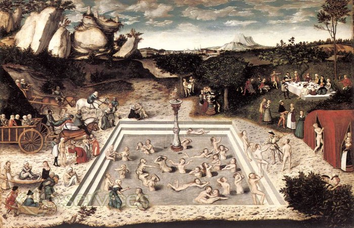 Lucas Cranach d Ae - Der Jungbrunnen - The Fountain of Youth